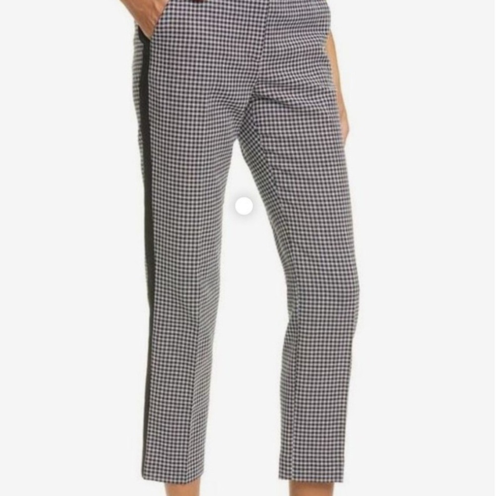 Veronica Beard Black and White Checkered Pants